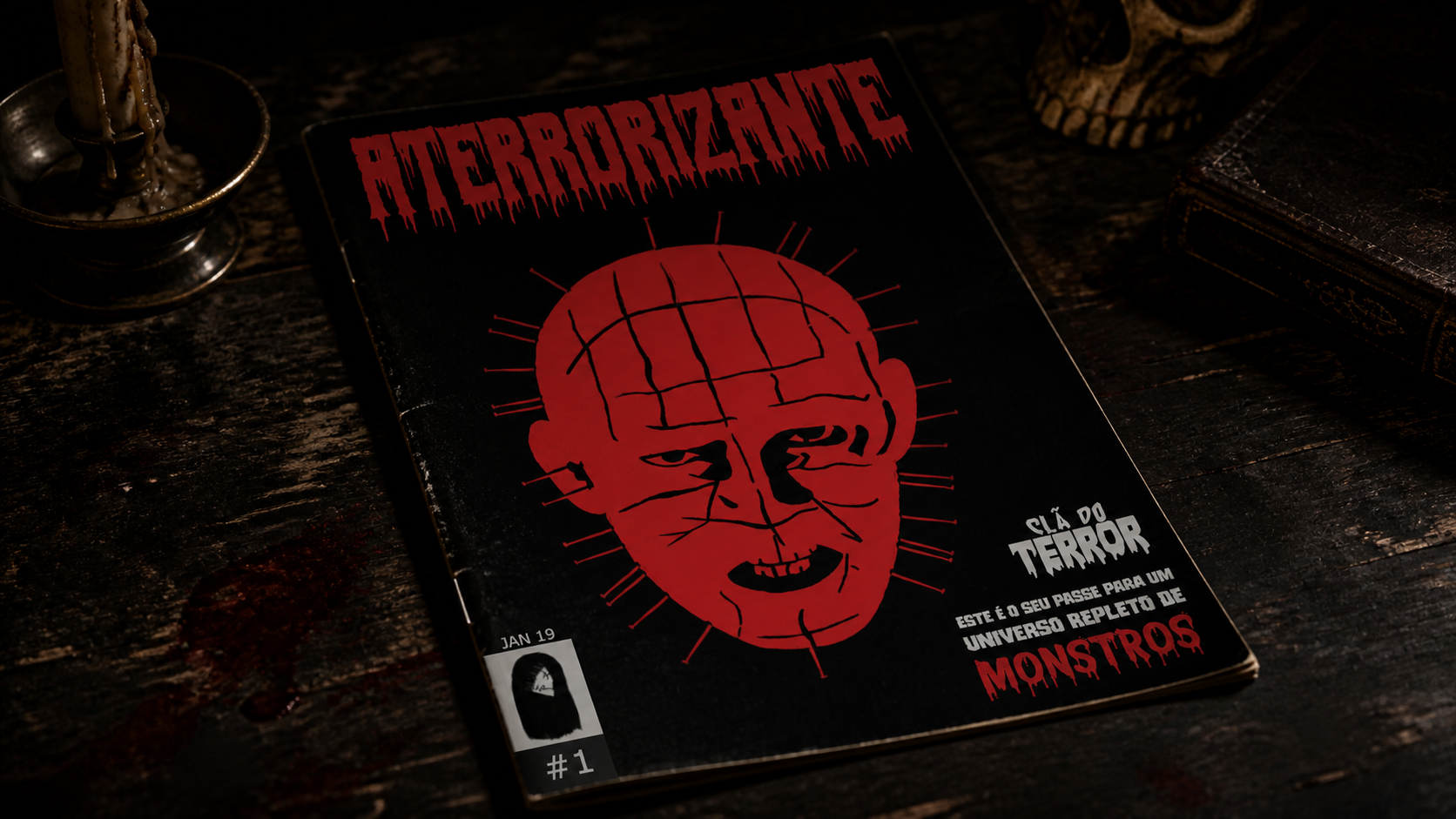 Capa do e-book Revista Aterrorizante 1ª Edição: Monstros - Clã do Terror