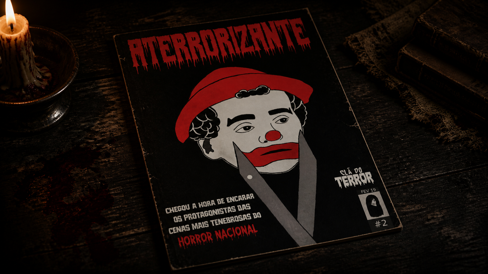 Capa do e-book Revista Aterrorizante 2ª Edição: Horror Nacional - Clã do Terror