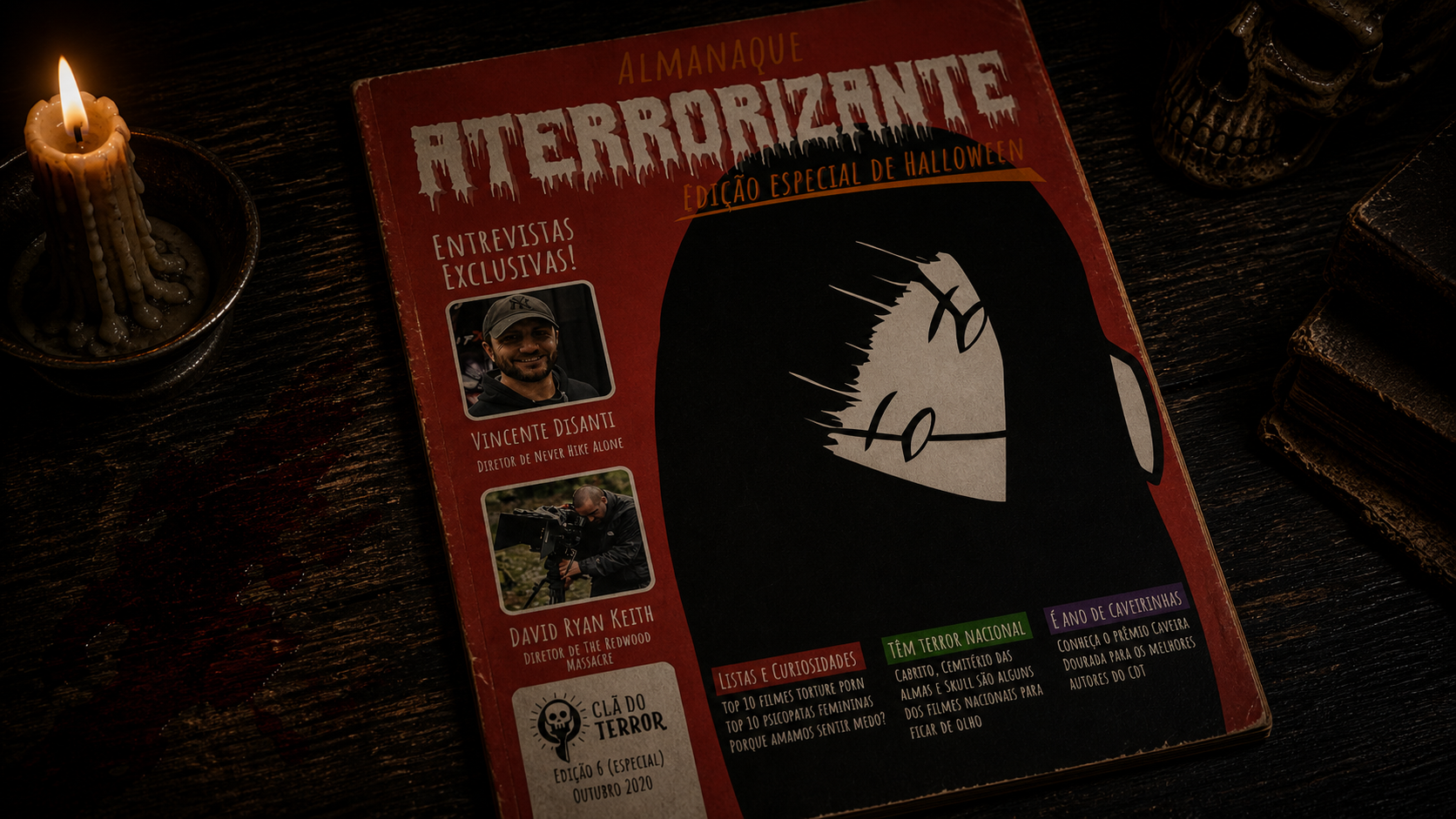 Capa do e-book Revista Aterrorizante Especial de Halloween - Clã do Terror